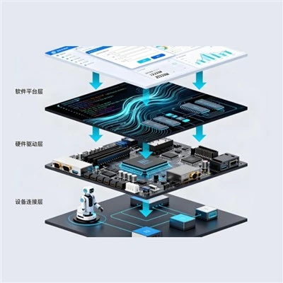Sistem automat de control al procesului pentru robot industrial